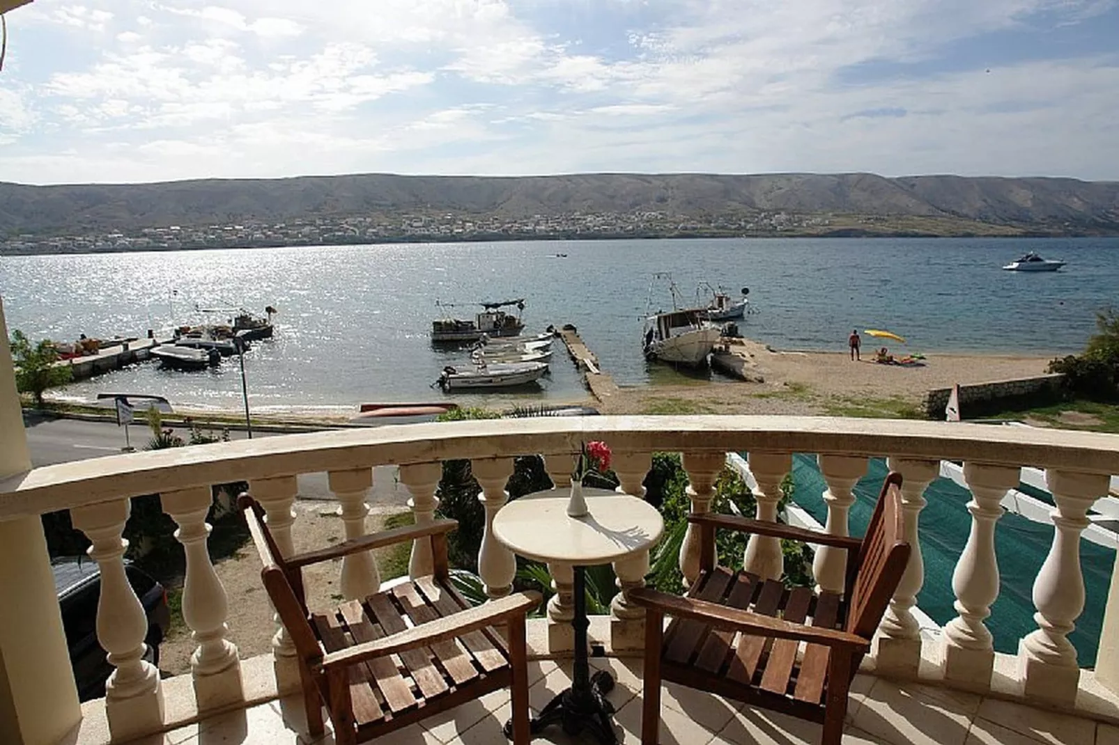 Pansion Gea - Superior Double Room with Balcony and Sea View (S2) - Terrasse/Balkon