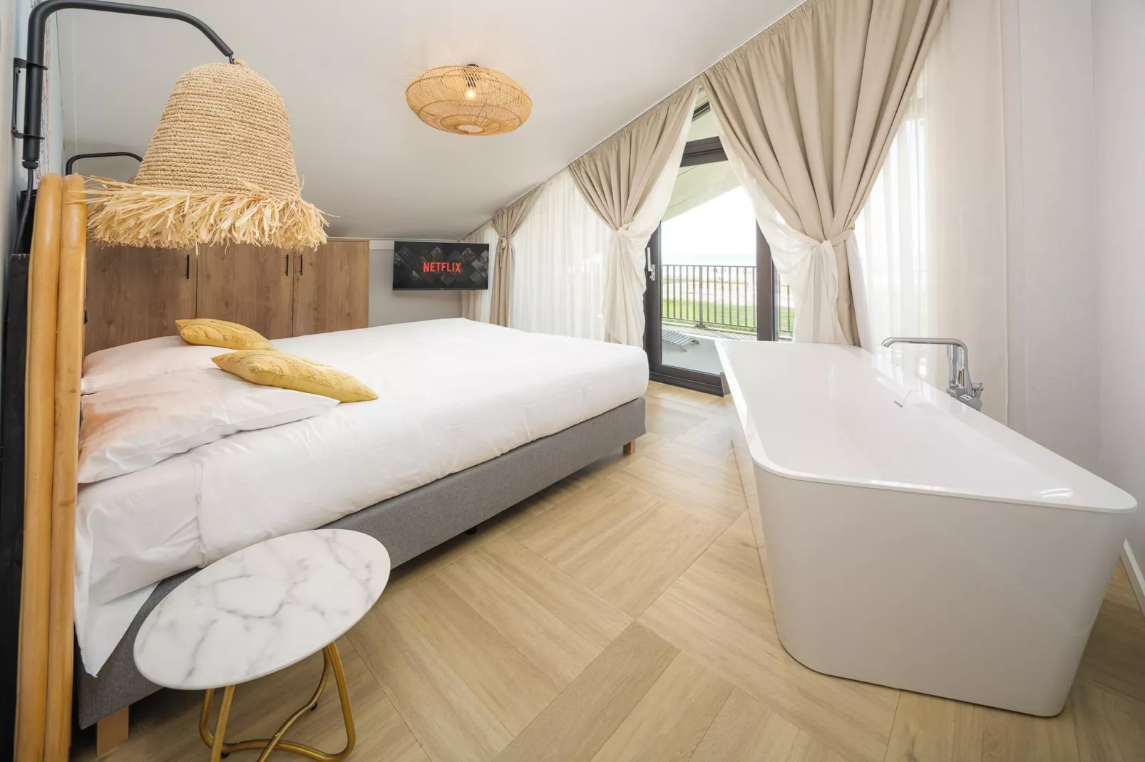 Luxury Beach Apartment | 6 Pers. - Schlafzimmer