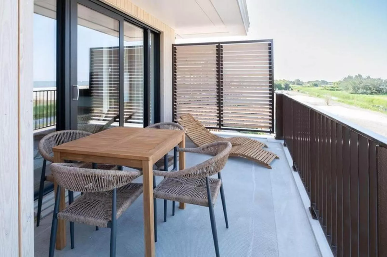 Luxury Beach Apartment | 4+2 Pers. - Terrasse/Balkon