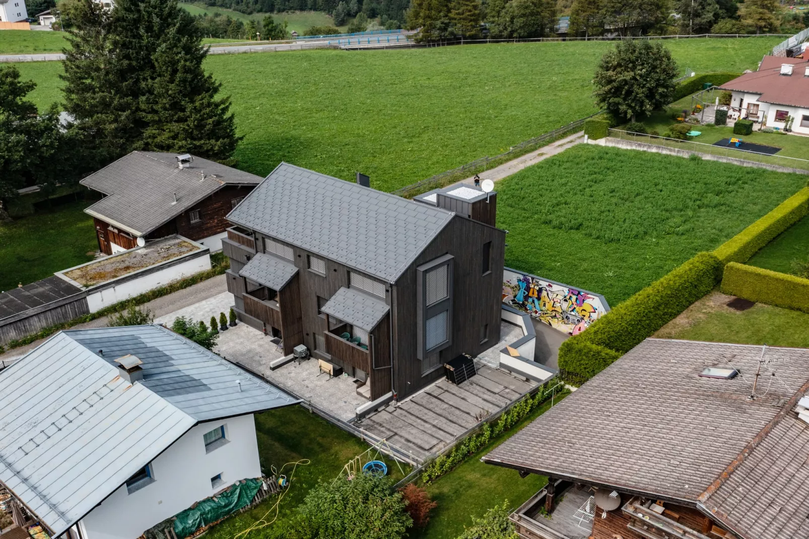 Penthouse in Mieders - Exterior in summer