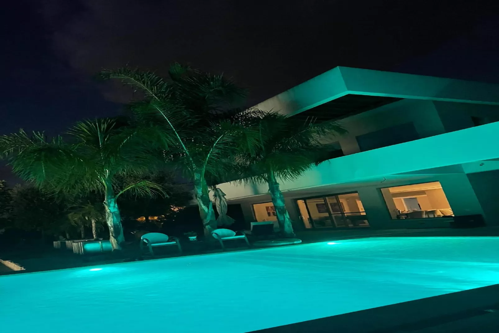 Luxury Villa at Vrahniou - Exterior in summer