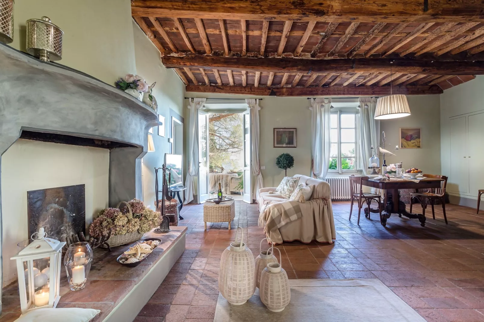 Il Frantoio Farmhouse Apartment - Wohnzimmer
