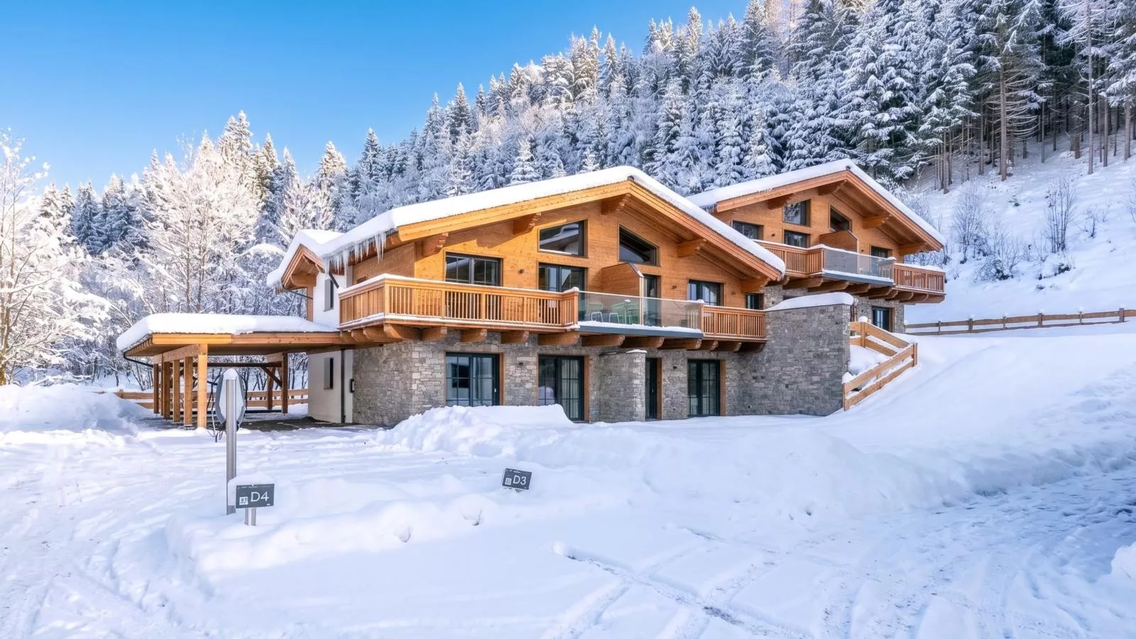 Tauernlodge Eben C1 - Außenbereich Winter