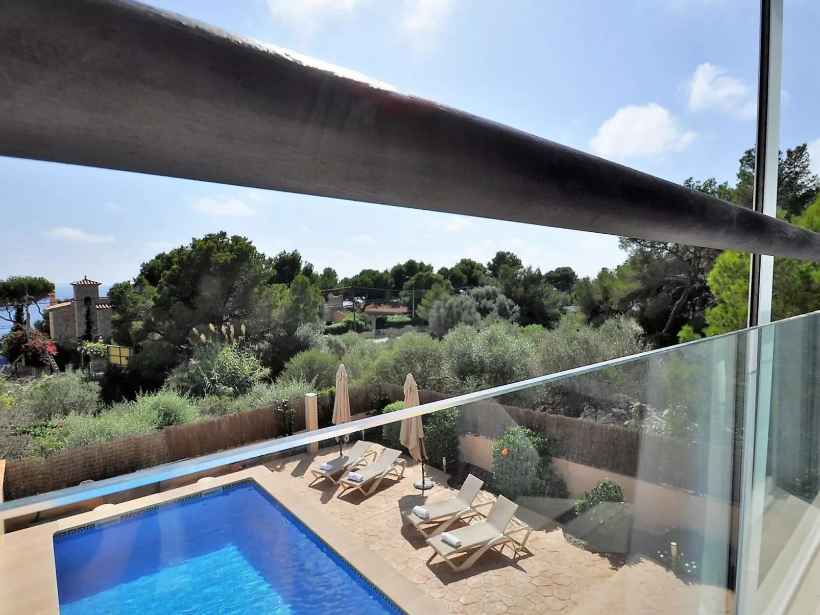 Preciosa villa con vistas al mar, piscina privada, aire acondicionado y wifi id - Draußen