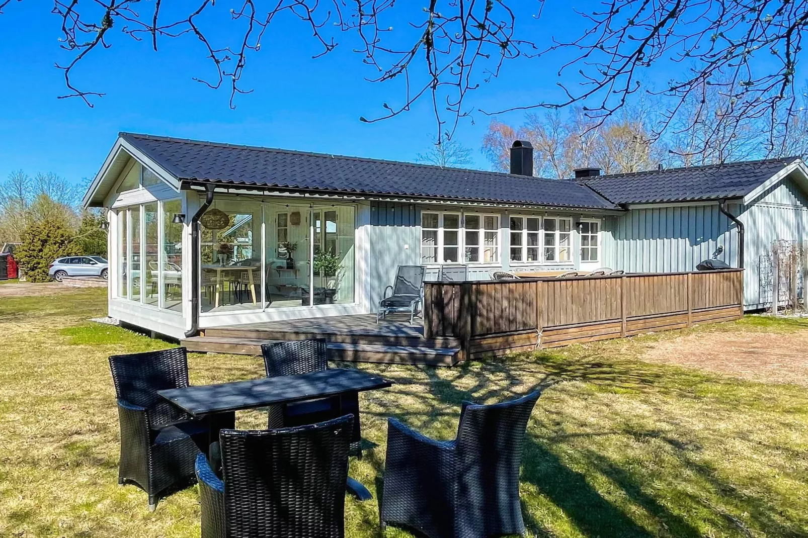 5 Sterne Ferienhaus in FÄRJESTADEN - Im Freien