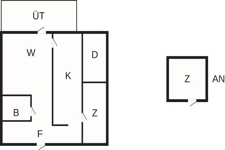 Maison de vacances pour 4 a HOLSLJUNGA - Plan