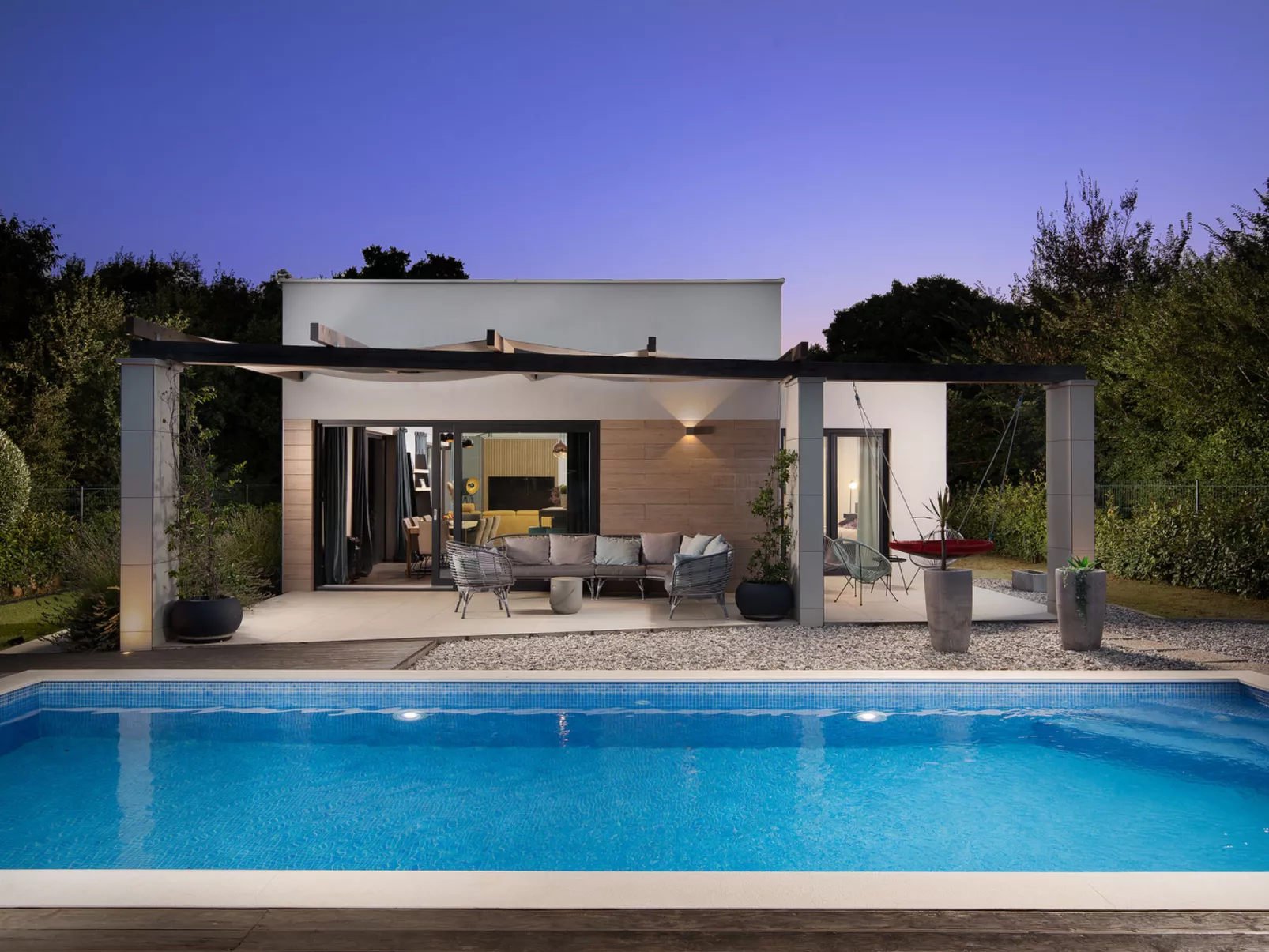 Maell design villa, extra heated pool season 2026 - Dehors