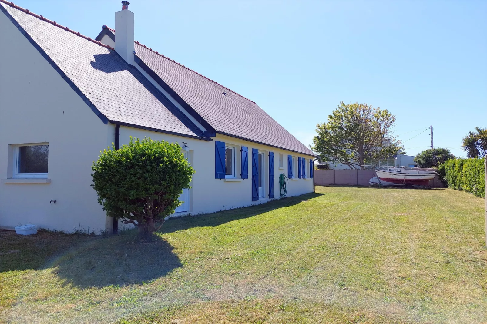 Ebenerdiges Ferienhaus in Strandnähe Santec - Außenbereich Sommer