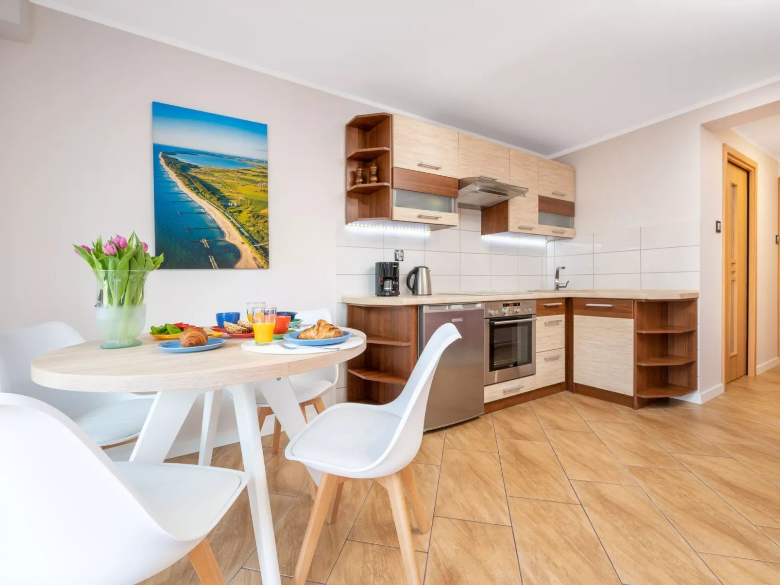 Wohnung in Darlowo mit Terrasse - Drinnen