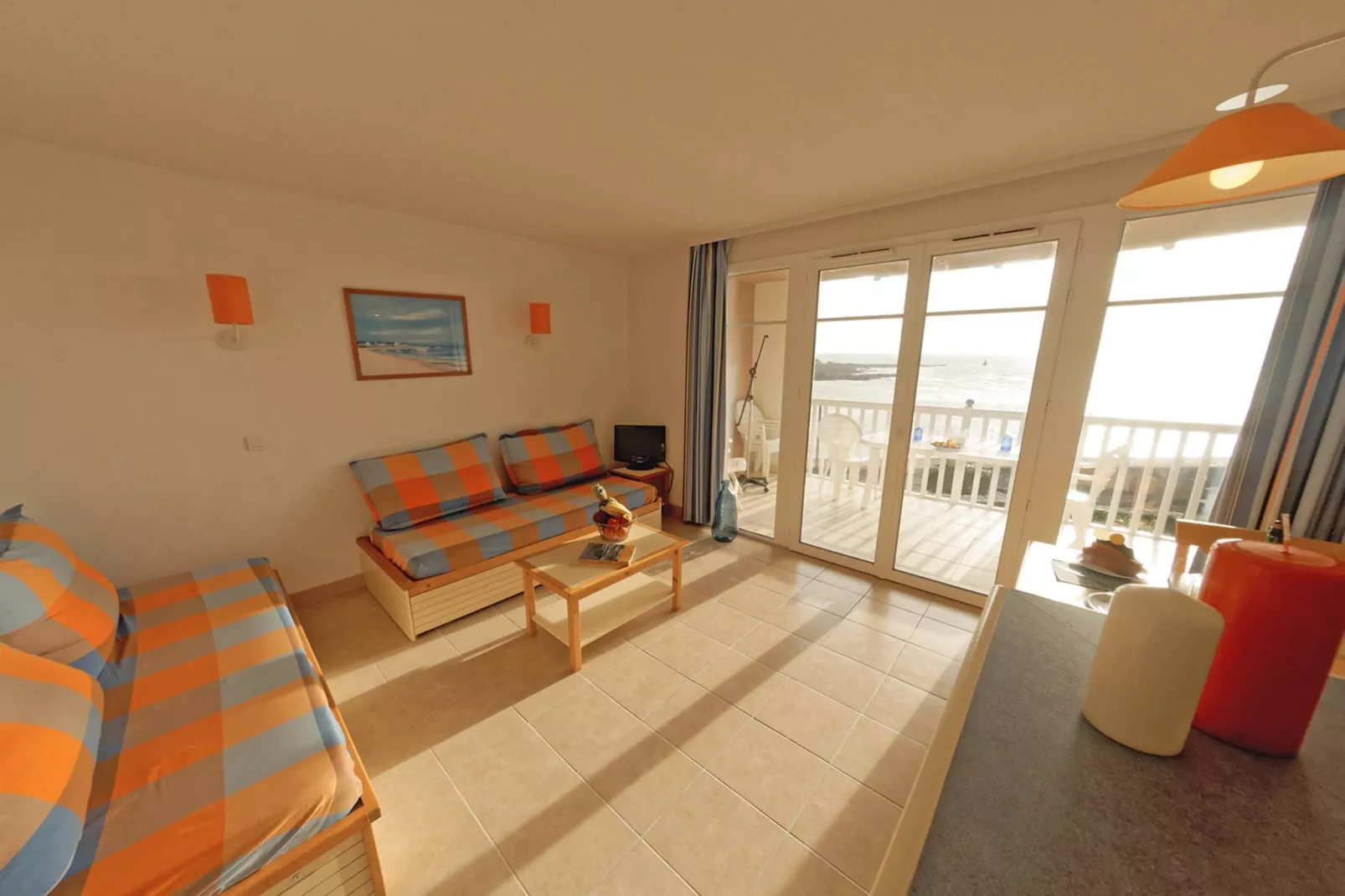 Terrasses de l'Océan 3 pièces 6-7 pers vue mer 367M OTA - Living room