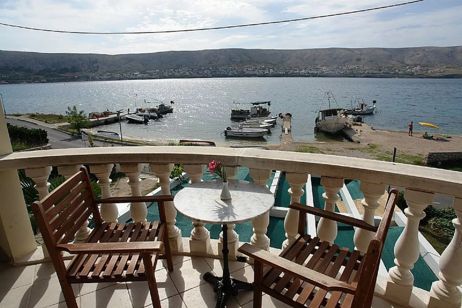 Pansion Gea - Superior Double Room with Balcony and Sea View (S2) - Terrasse/Balkon