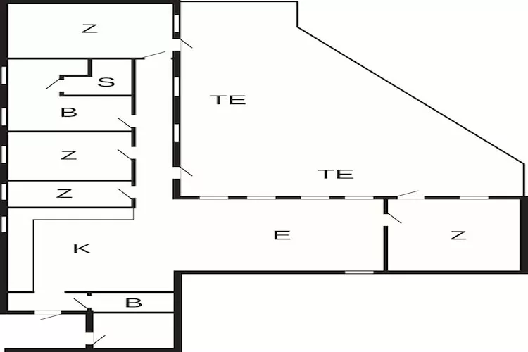 Maison de vacances pour 8 a Hals-By Traum - Plan