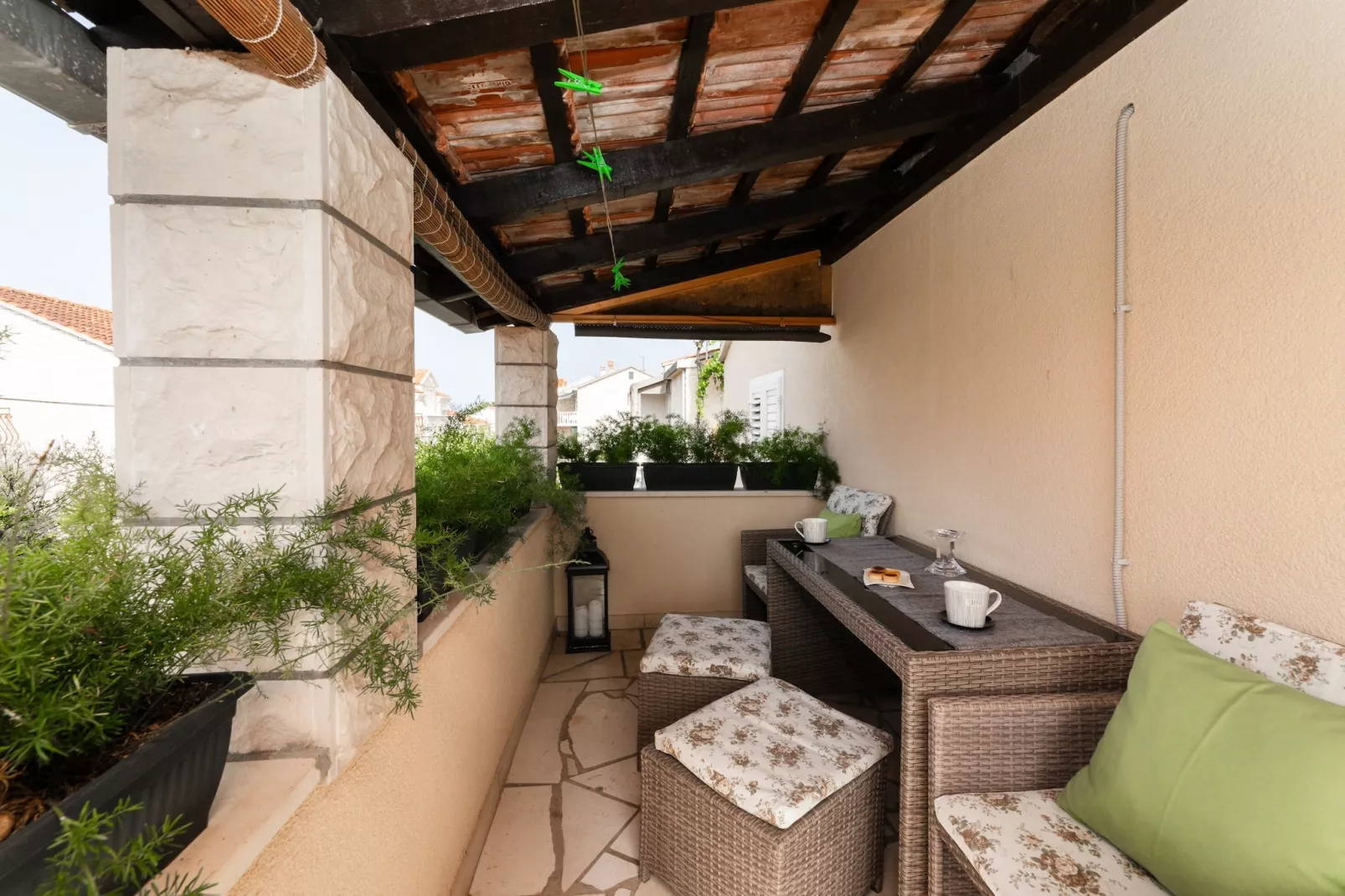 Apartments Roda - Comfort One Bedroom Apartment with Terrace (Kate) - (ST) - Terrasse/Balkon