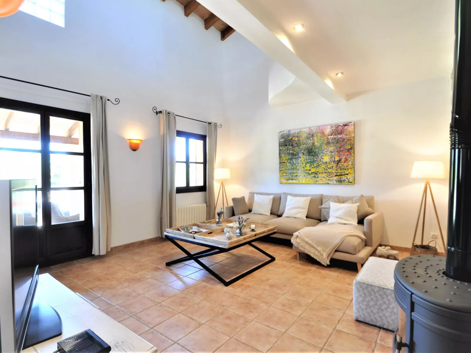 Villa SON RUBI en Selva (Serra de Tramuntana) con barbacoa y piscina privada- V - Drinnen