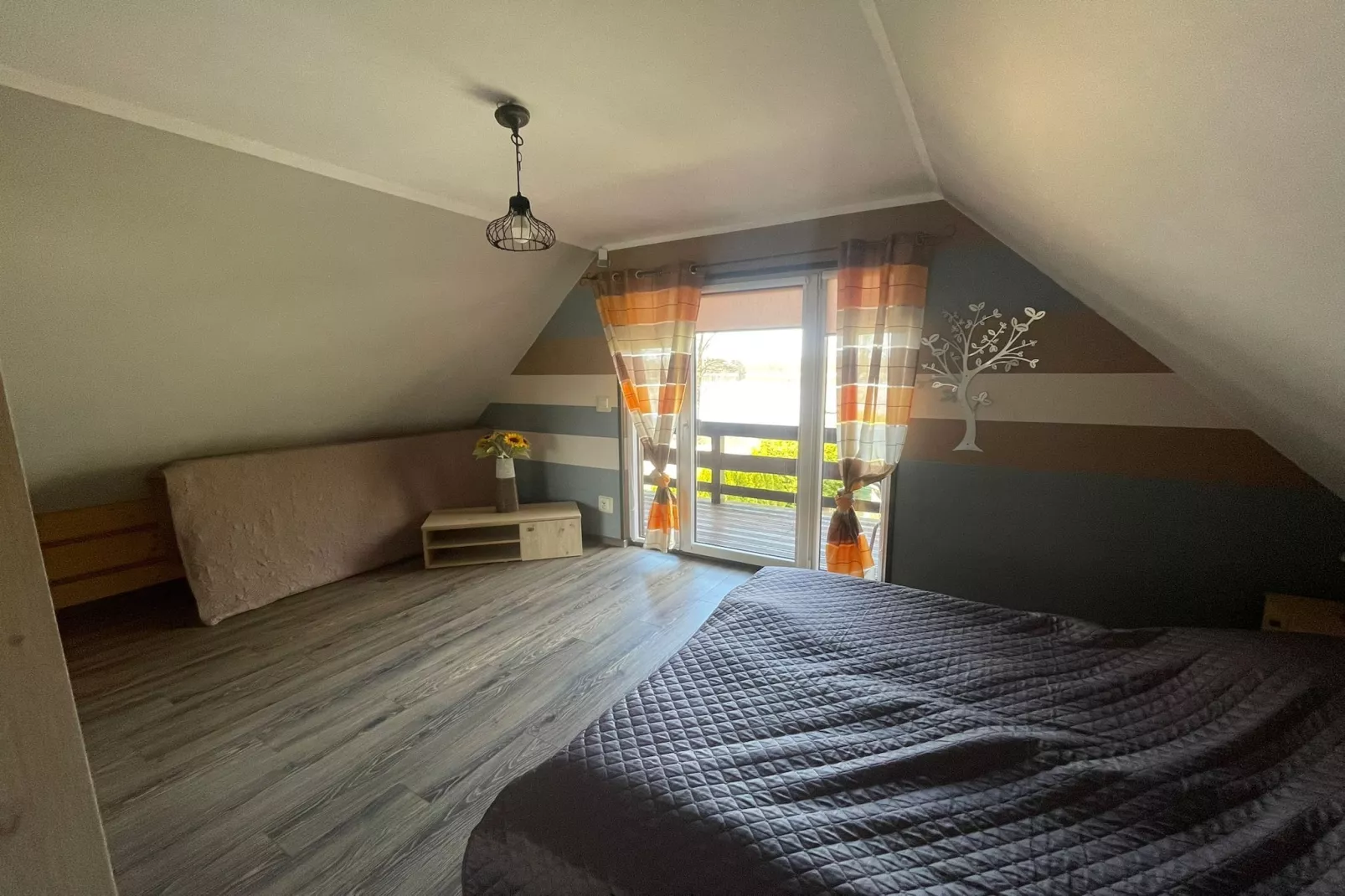 	Dom wakacyjny nad jeziorem Goszcza w Lubrzy dla max 6 osób - Bedroom