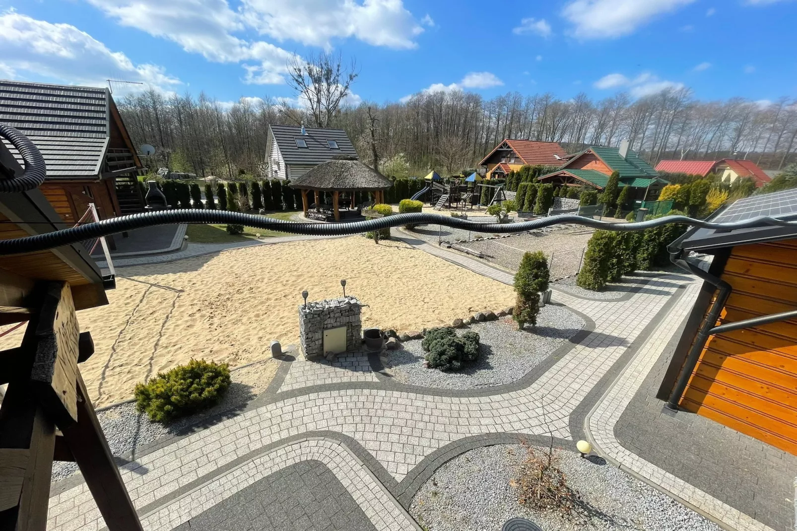 Domki wakacyjne w stylu góralskim z kominkiem Lubrza - View