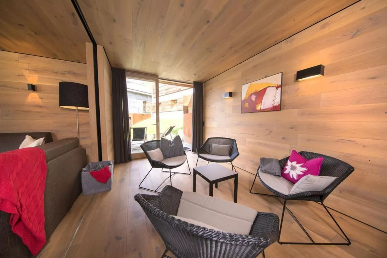Smaragdresort Chalet Bergblick - Wohnzimmer