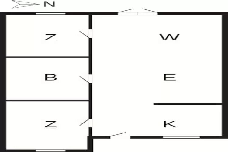 Appartement Hals à 100 m de la plage - Plan