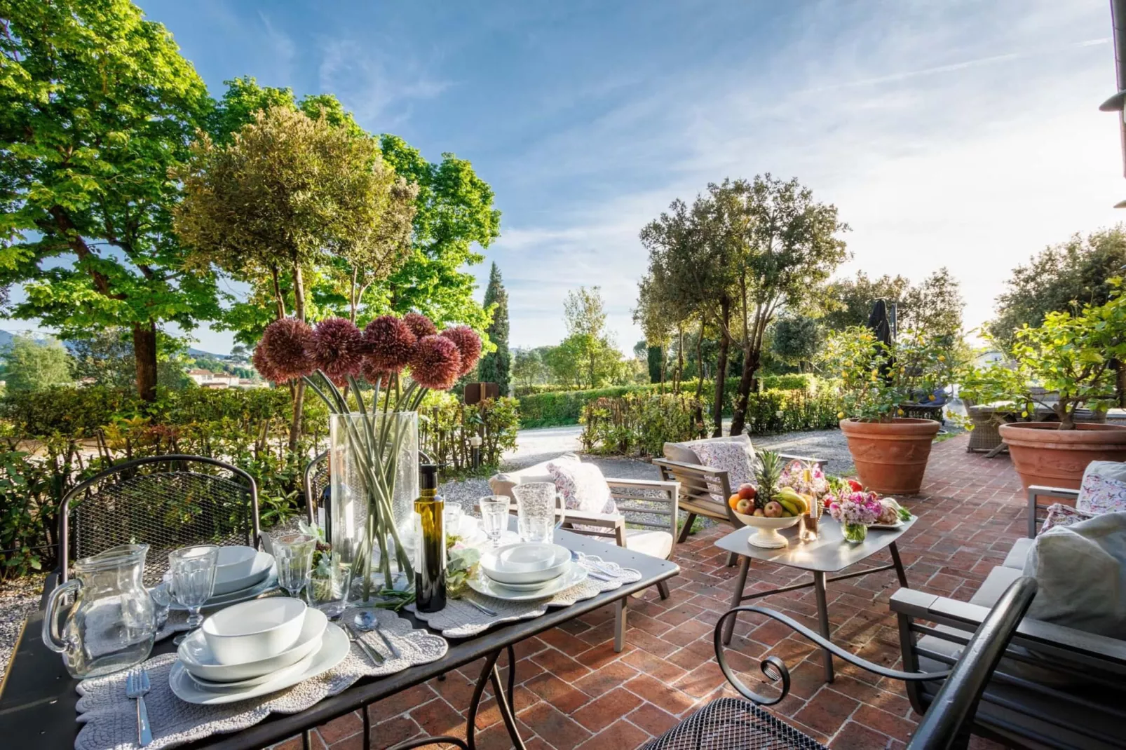 Jacopo Farmhouse Apartment in Wine Resort in Lucca - Terrace balcony