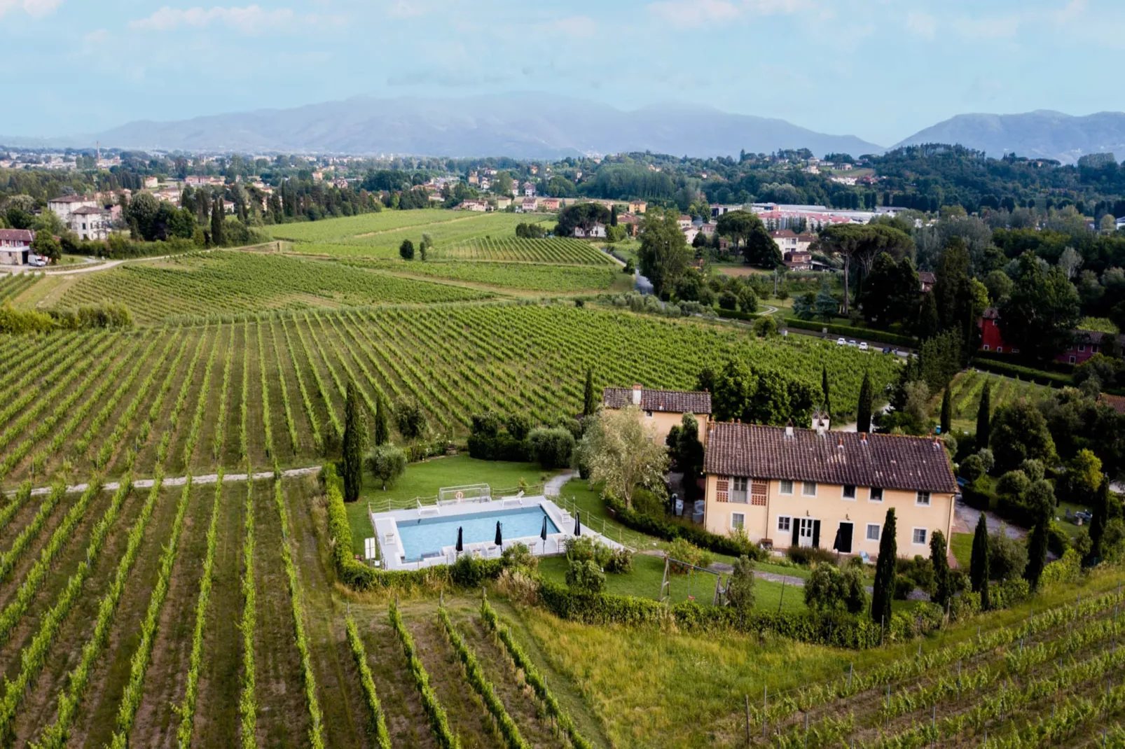 Maria Farmhouse Apartment in Wine Resort in Lucca - Außenbereich Sommer