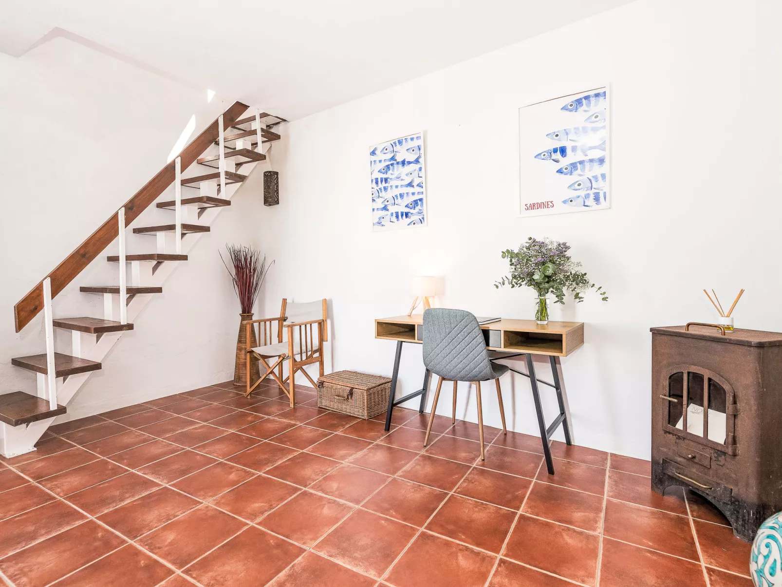 Wohnung mit großer Dachterrasse in Vejer - Dedans