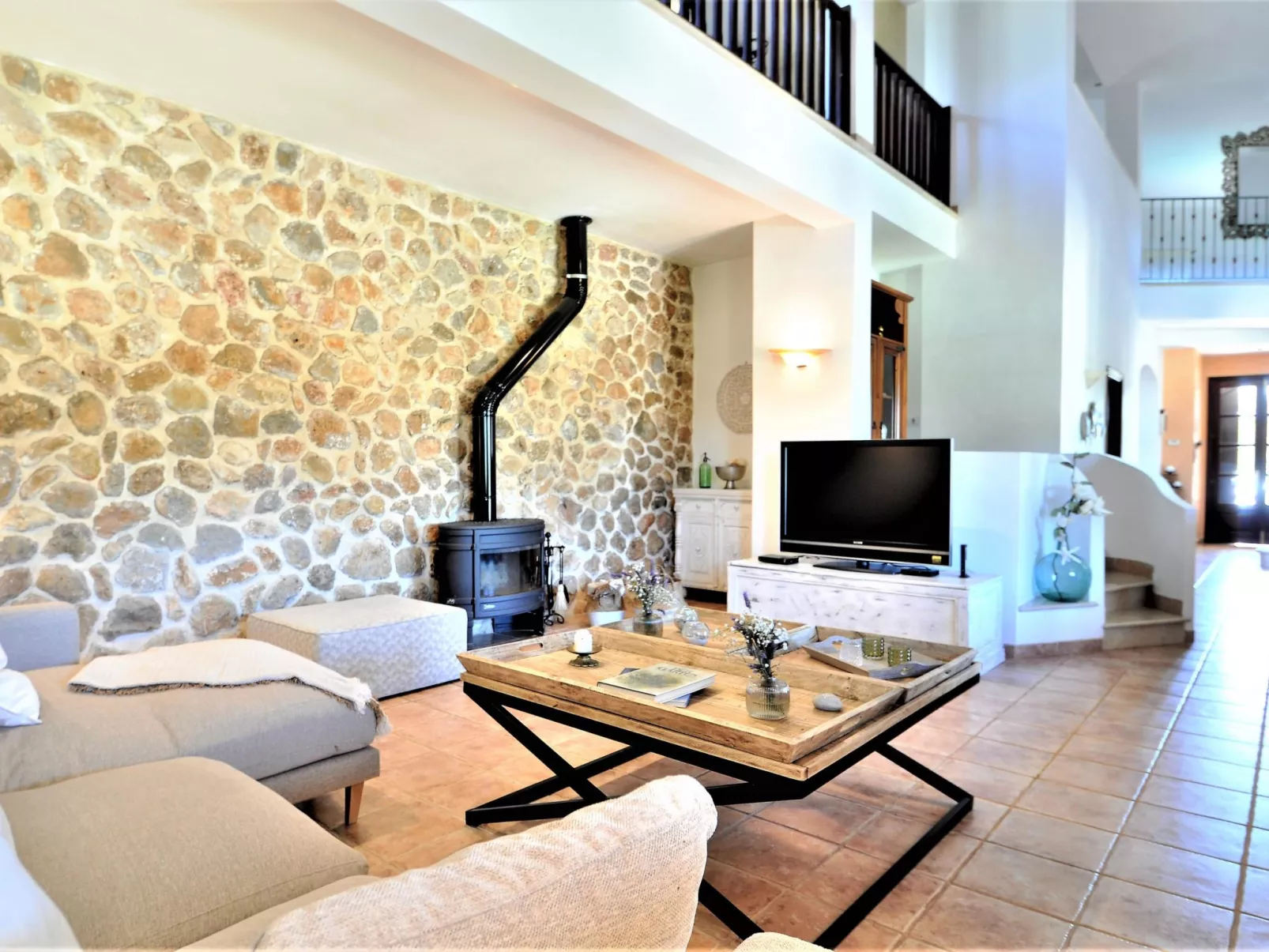 Villa SON RUBI en Selva (Serra de Tramuntana) con barbacoa y piscina privada- V - Drinnen