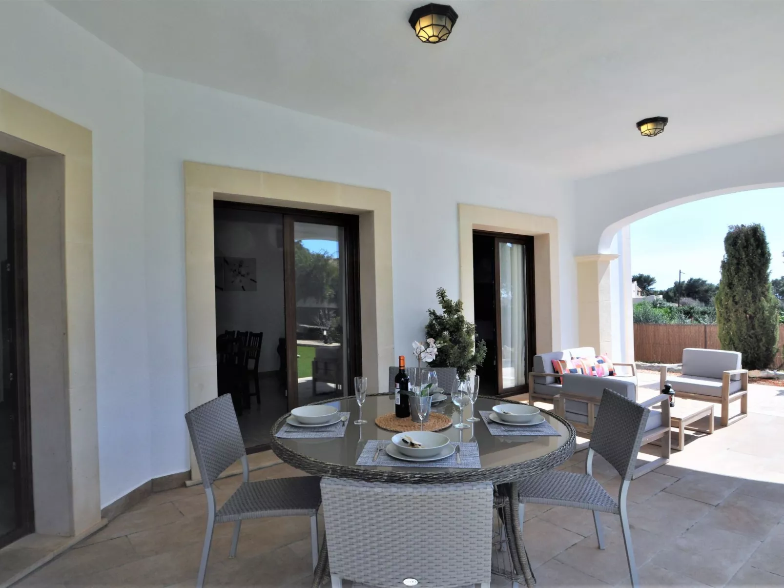 VILLA MONICA en barrio residencial de Cala Pi para 6 personas con piscina priva - Draußen
