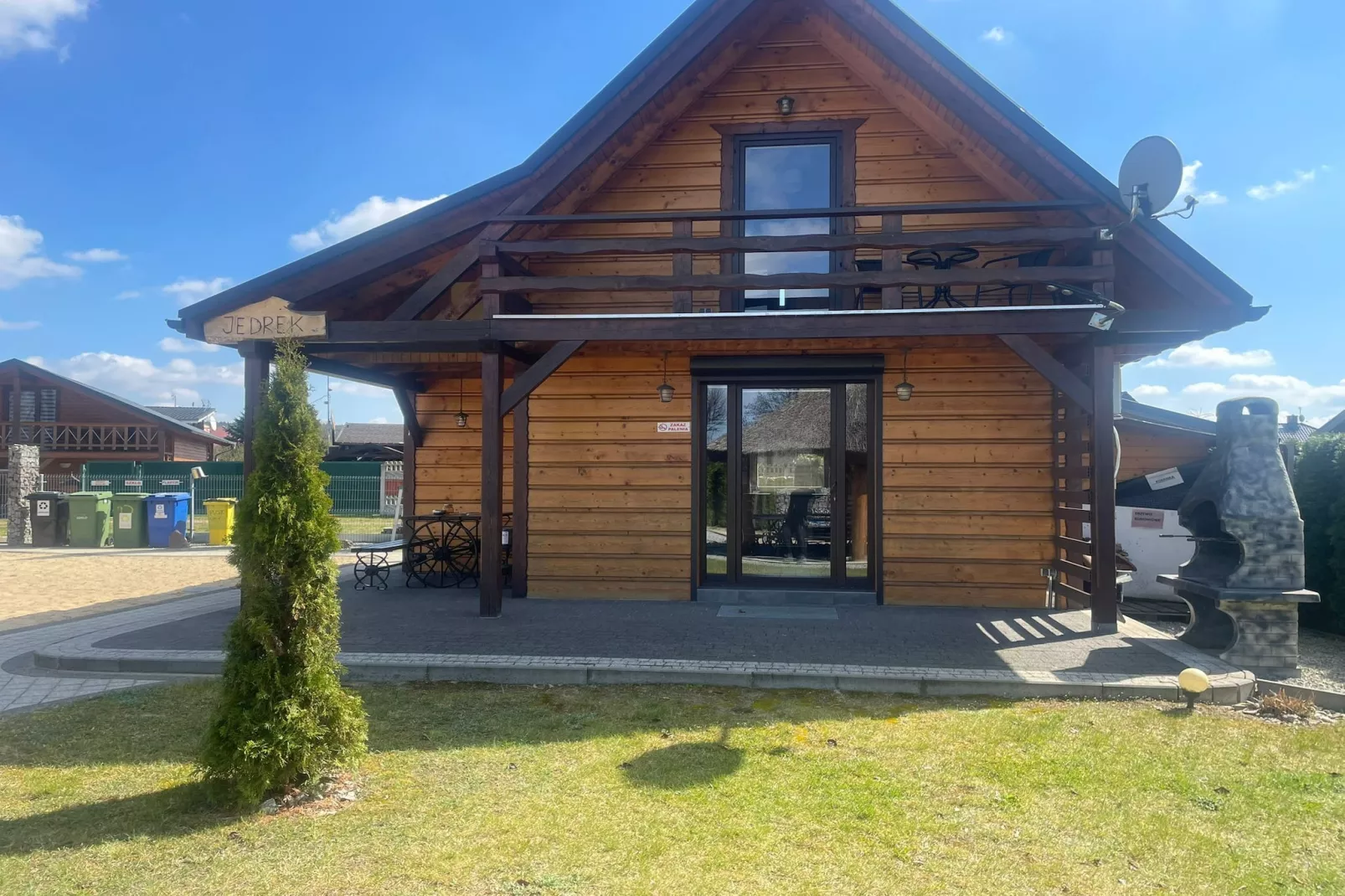 Domki wakacyjne w stylu góralskim z kominkiem Lubrza - Exterior in summer