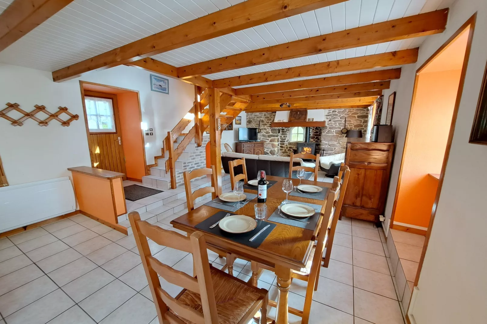 Bretonisches Steinhaus Landéda - Esszimmer