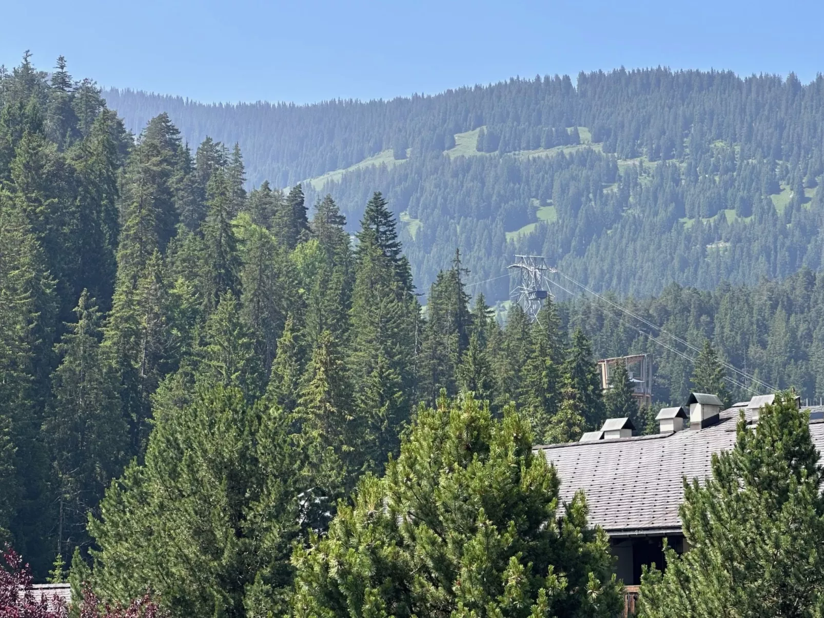 Rancho 121, (Laax Uletsch). 2.5 Zimmerwohnung, 70m², Dusche, sep. WC, für 3 Per - Dehors