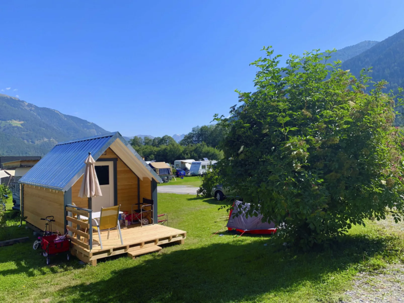 Camping Muglin, (Müstair). - Draußen