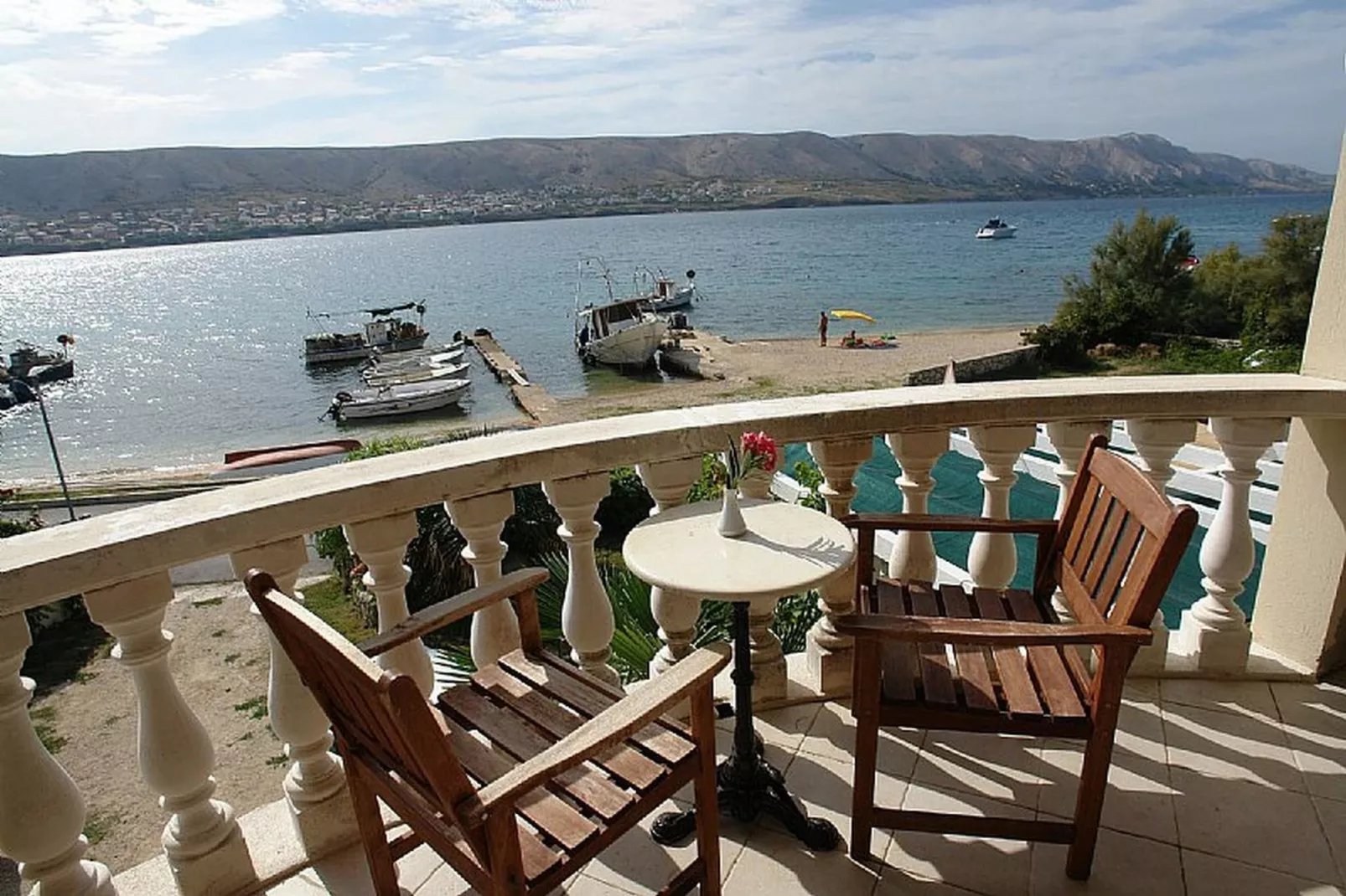 Pansion Gea - Superior Double Room with Balcony and Sea View (S2) - Terrasse/Balkon