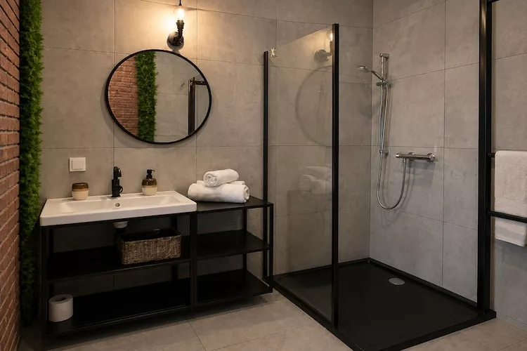 Penthouse dla 4 osób z widokiem na morze - Bathroom