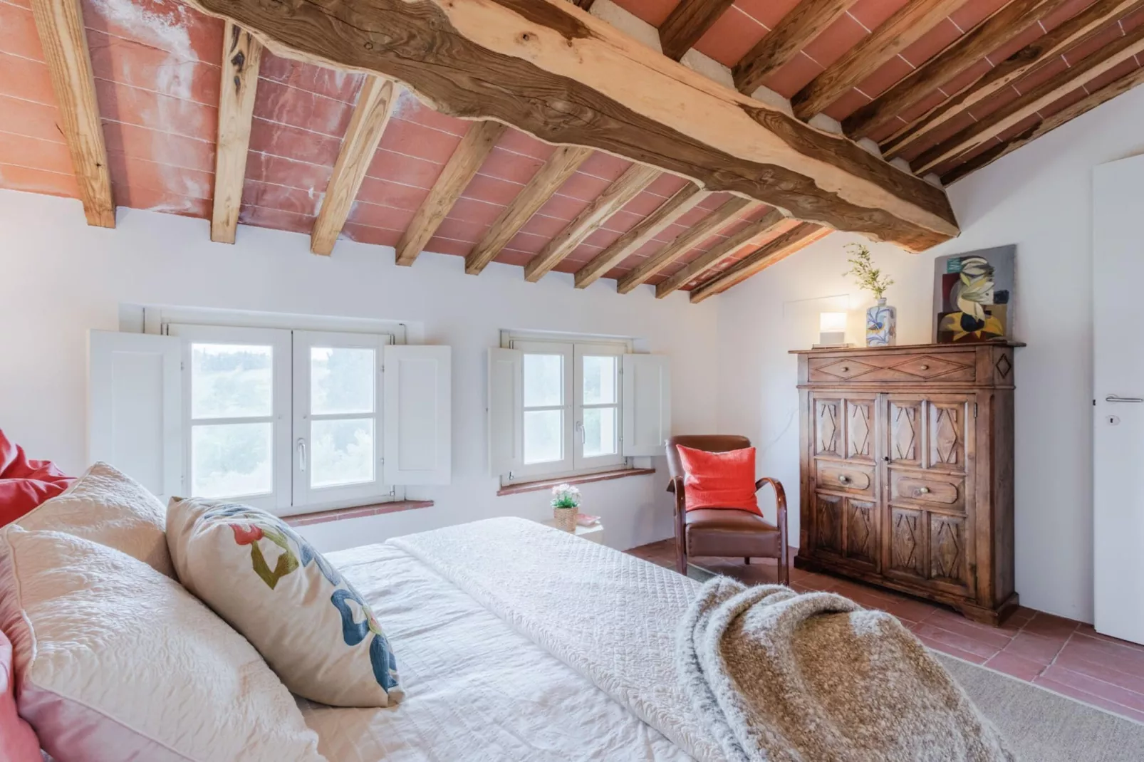 Casa Bellavista at Borghetto Farmhouse - Schlafzimmer