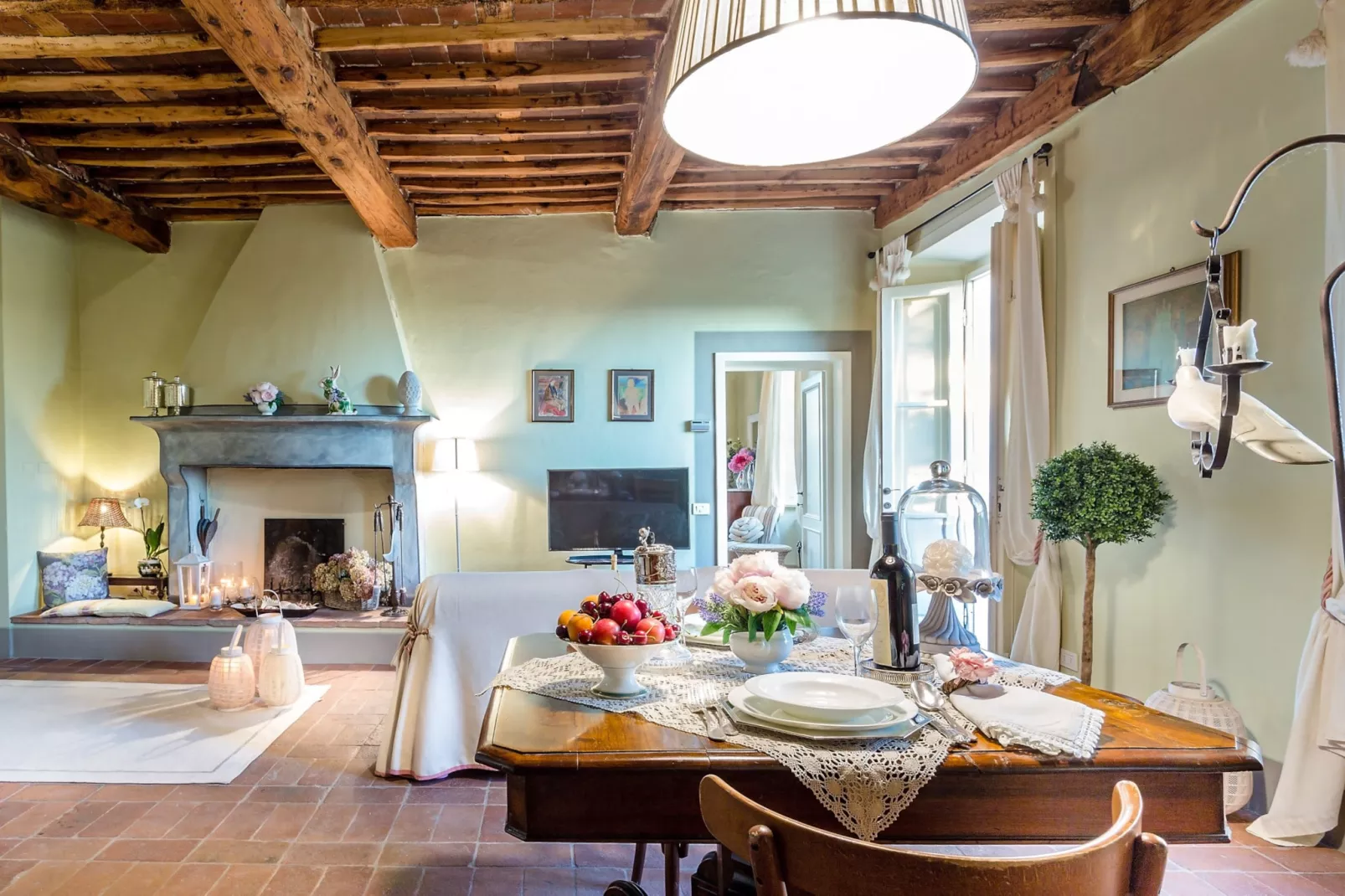 Il Frantoio Farmhouse Apartment - Esszimmer
