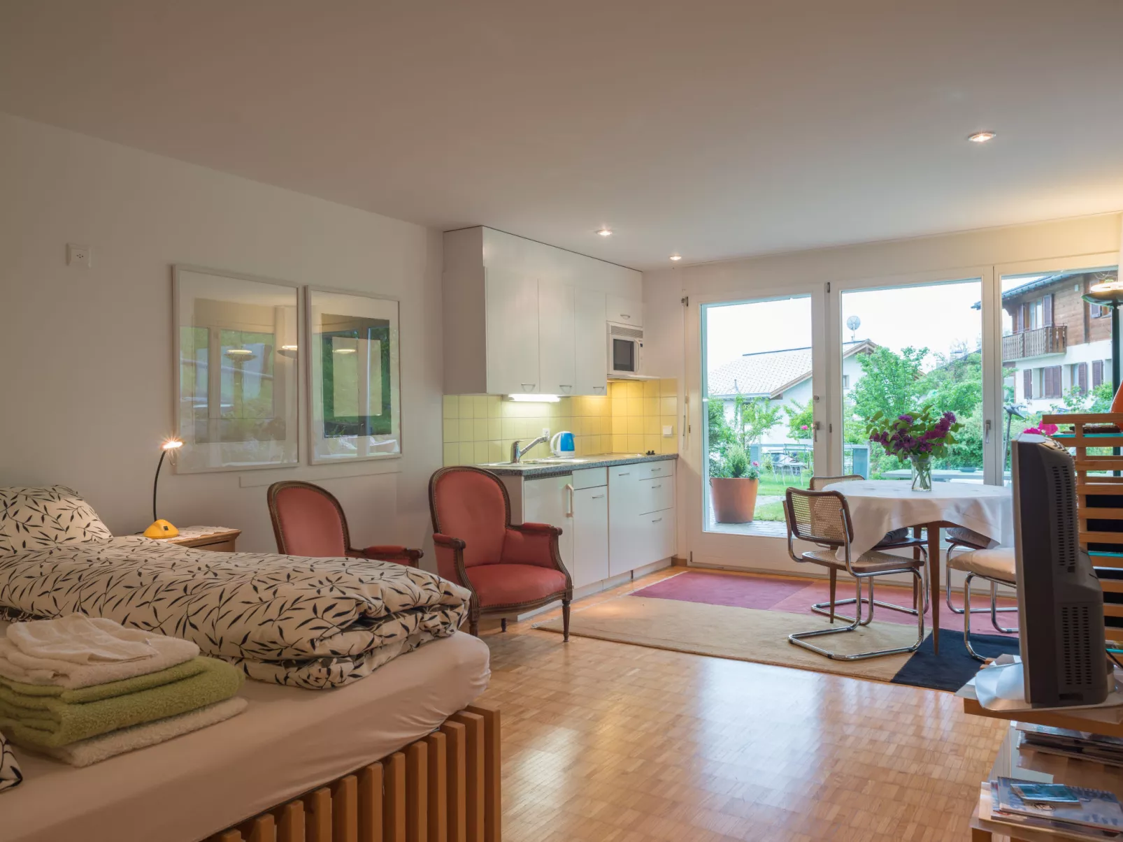 Grava, (Laax Dorf). 1 Zimmerwohnung - Dedans