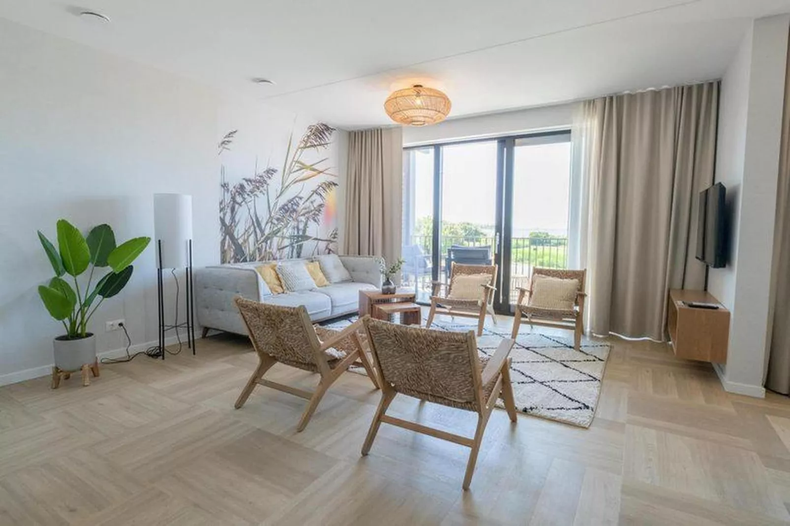 Luxury Beach Apartment | 8 Pers. - Wohnzimmer