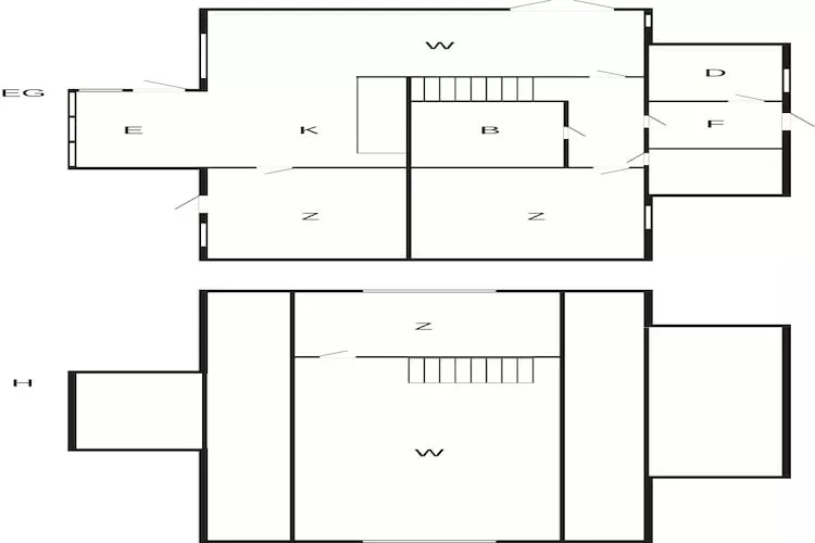 Maison de vacances pour 8 a Tjørhom-By Traum - Plan