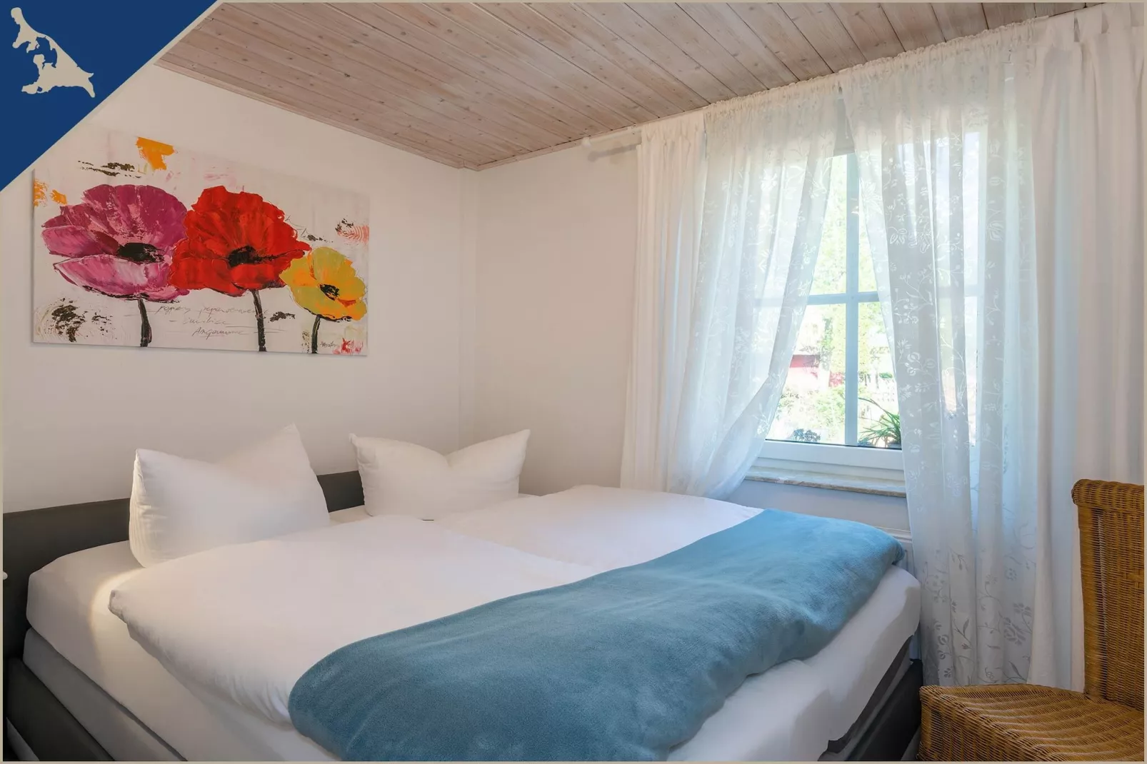 Ferienwohnung am Achterwasser Lütow 4 P - Schlafzimmer