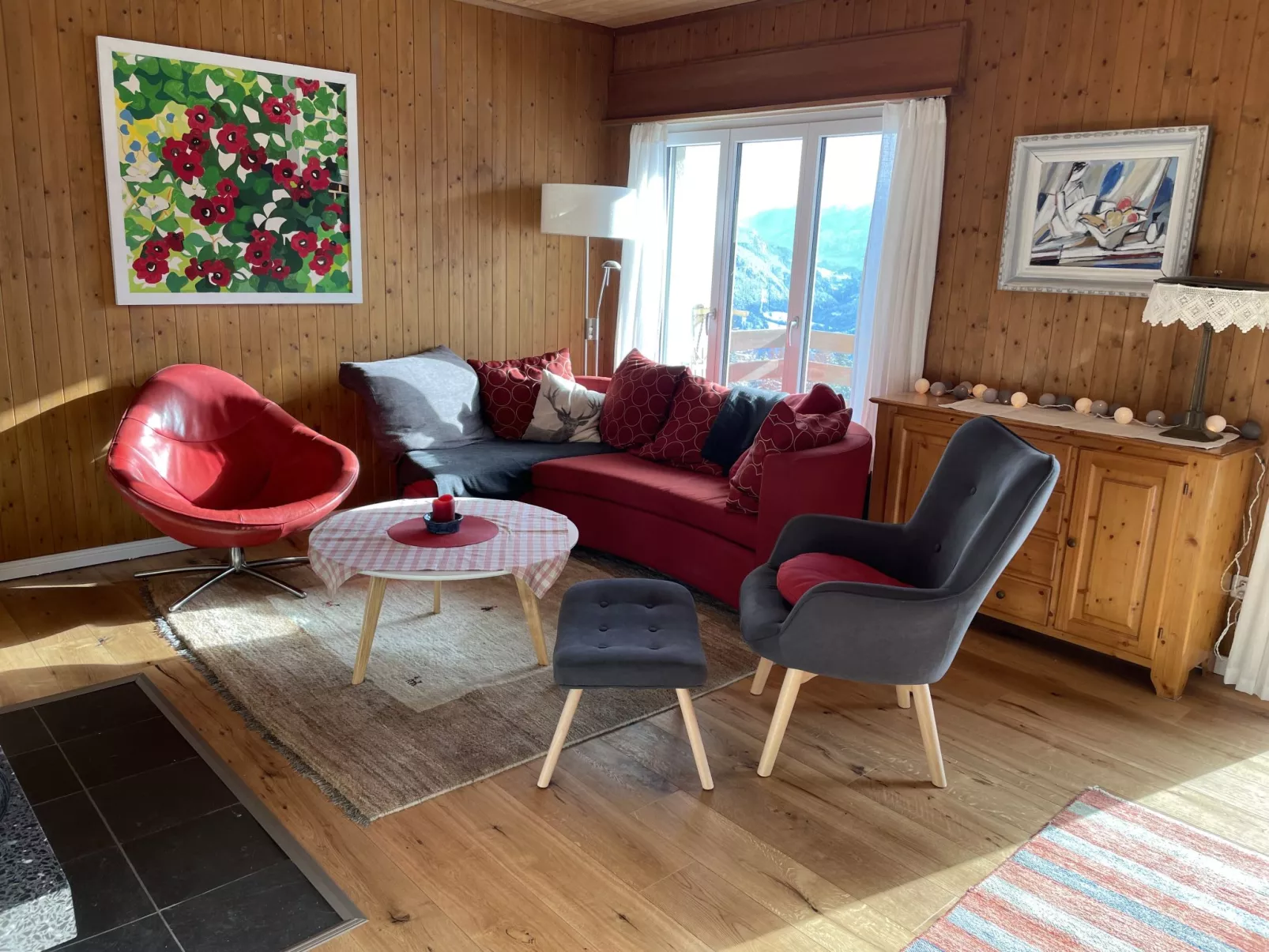 Wohnung Ohlenroth-Kalberer, (Sarn-Lescha). - Drinnen