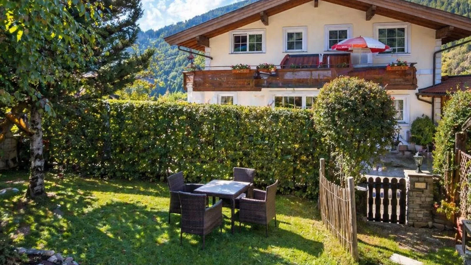 Ferienwohnung Feichten - Garten Sommer