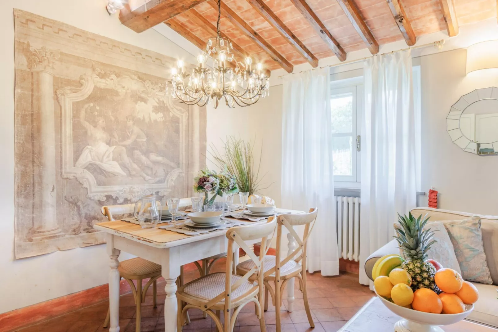 Pietro Farmhouse Apartment in Wine Resort in Lucca - Dining room
