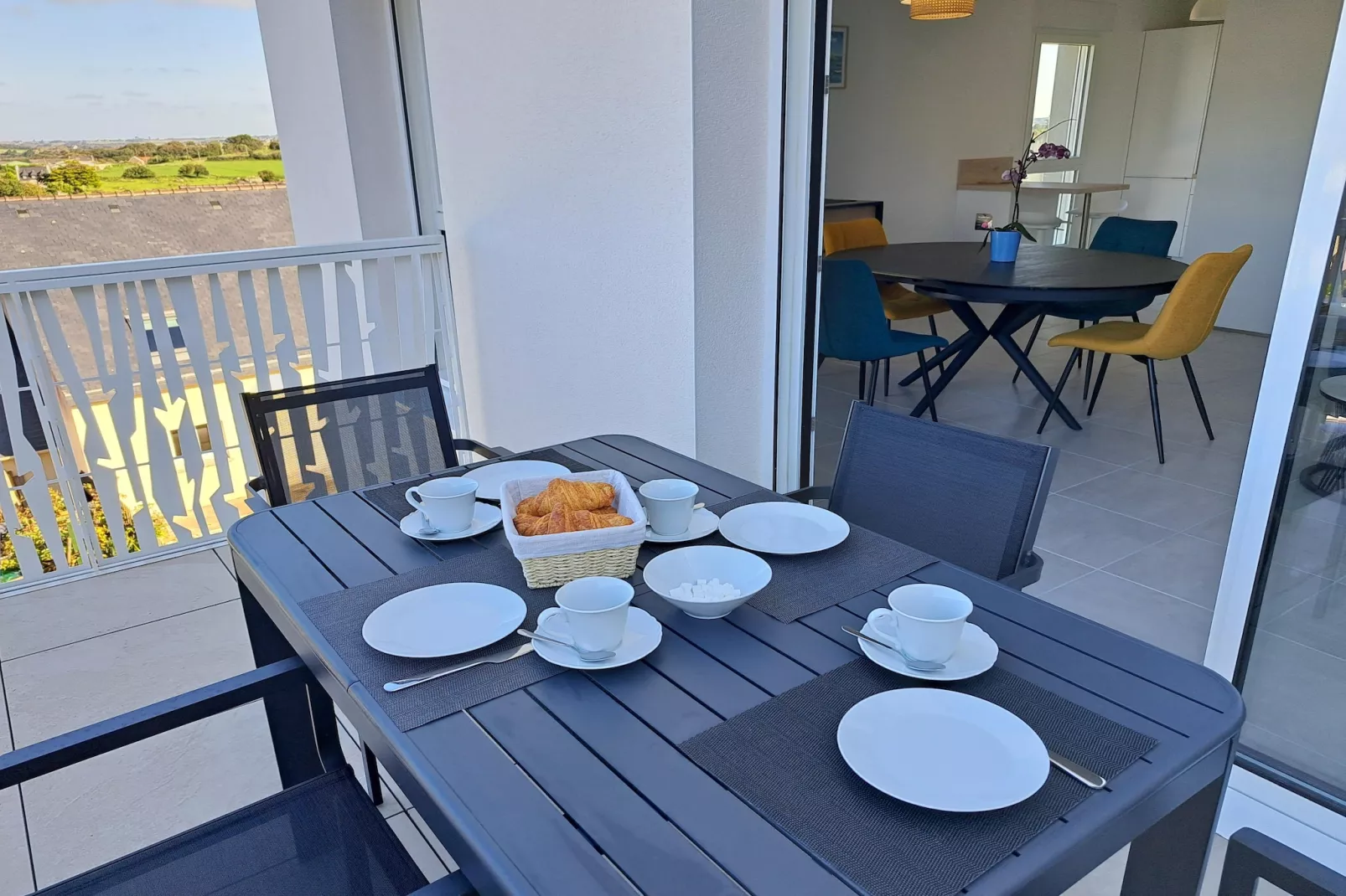 Ferienwohnung in Pouarzel - Terrasse/Balkon