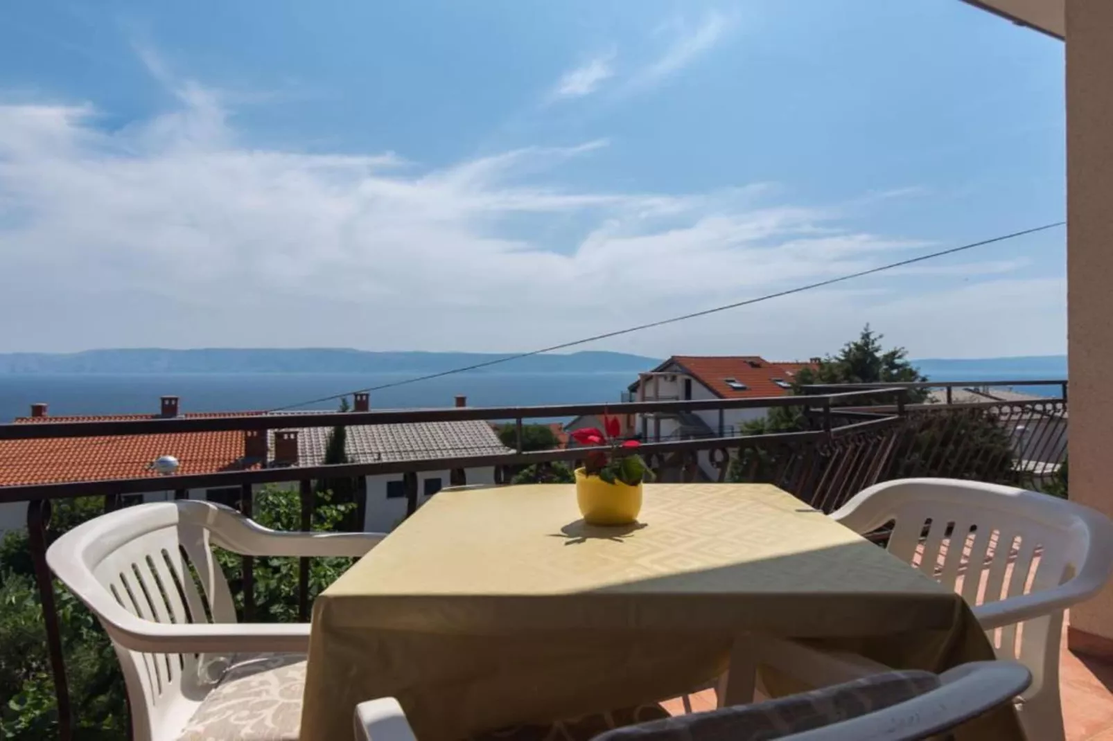 Apartments Marko - Three Bedroom Apartment with Sea View - Terrace balcony