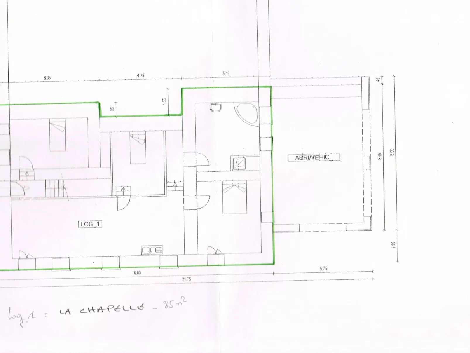 85 m²  Wohnung  "La Chapelle" für fünf Personen - Image-tags.info