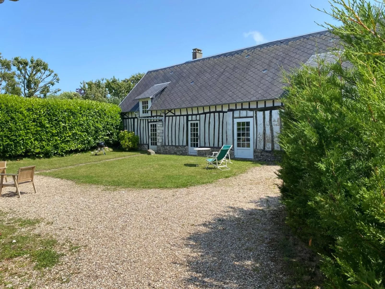 L'épic'cri, normannisches Haus an der Küste - Dehors