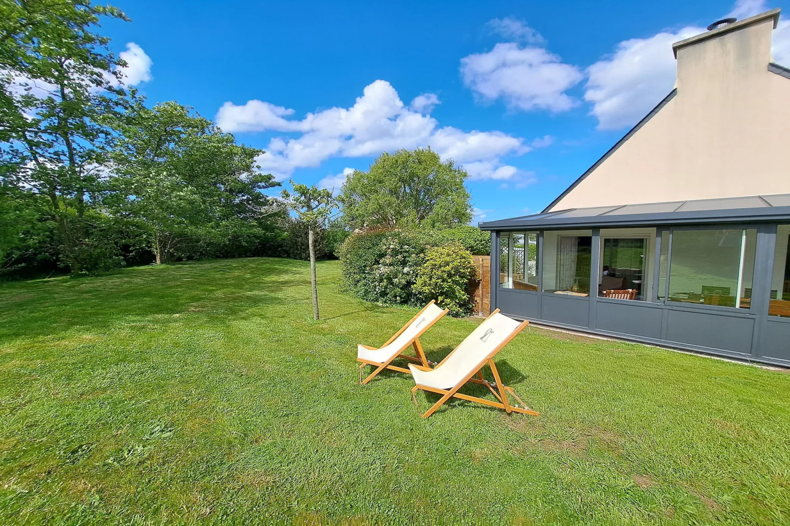 	Ferienhaus in Strandnähe Plouarzel - Garten Sommer