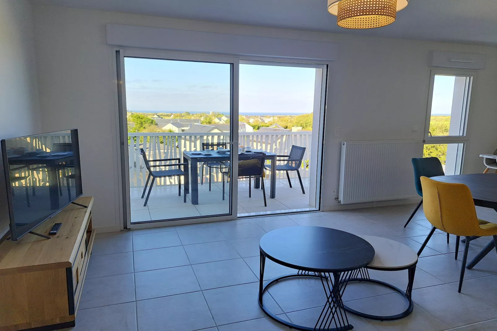 Ferienwohnung in Pouarzel - Wohnzimmer
