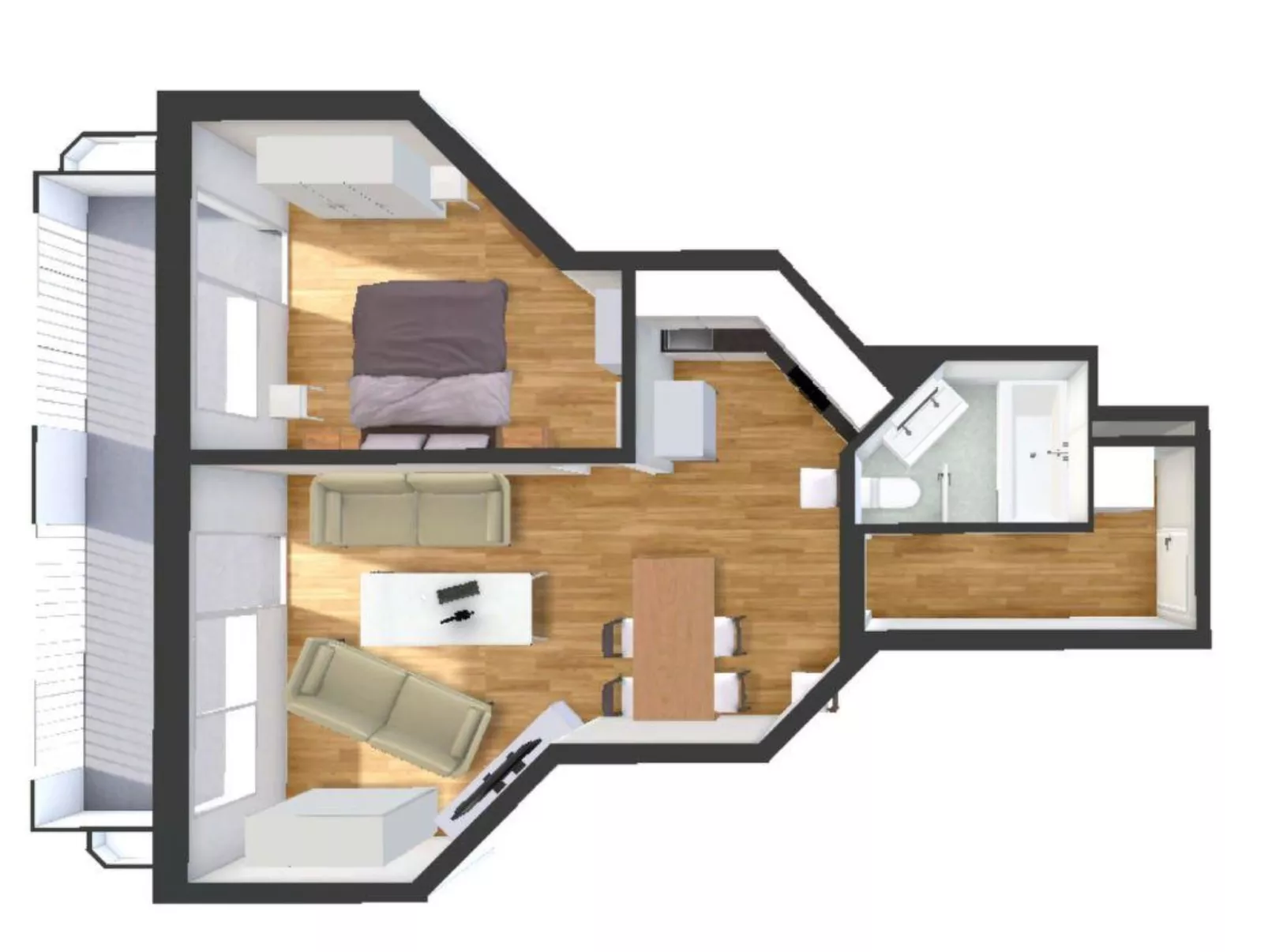 2½-Zimmerwohnung - Dedans