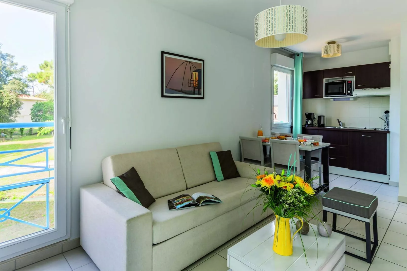 Les Carrelets 1 bedroom apt sleeps 4 without balcony OTA - Küche